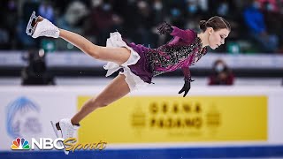 Shcherbakovas career best free skate steals grand prix gold in Italy  NBC Sports [upl. by Gussy]