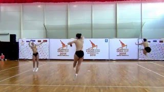 AEROBIC GYMNASTICS SEN TR Сургут Трио [upl. by Yhtak]