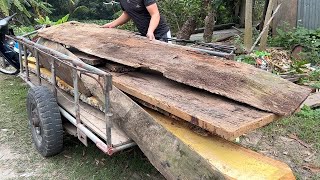 Lets See How To Restore Rotten Wooden Panels From An ANCIENT TOMB Into Beautiful Barden Furniture [upl. by Pontias]