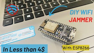 How to Make a Strong Wifi Jammer at Home without Coding  Wifi Deauther With Esp8266 Board [upl. by Yeclehc]