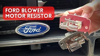 Blower Motor Not Working In All Speeds OBS Ford F150 Blower Resistor Replacement [upl. by Einimod]