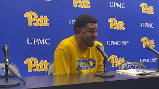 Pitt MBB HC Jeff Capel Previews Backyard Brawl vs West Virginia [upl. by Chalmers]