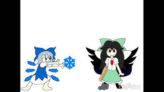 Cirno Day  Cirno vs Utsuho Touhou Shitpost [upl. by Anohsal]