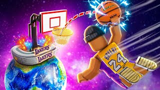 NEW The BEST BUILD ON HIGHSCHOOL HOOPS DEMOROBLOX [upl. by Annauqahs]