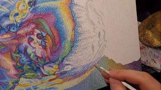 Hyperpointillism dot art timelapse by JoKa [upl. by Abeu]