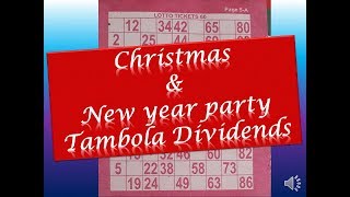 2024 New year party games amp Christmas day Unique tambola or housie dividends [upl. by Arze883]