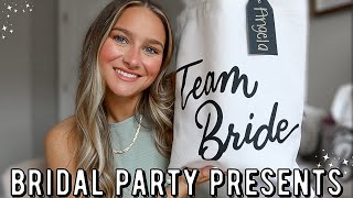 BUDGET BRIDAL PARTY GIFT IDEAS putting my bridesmaids gifts together for cheap [upl. by Lehcnom]