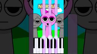 Pinki Theme Incredibox Sprunki  Normal Vs Horror on piano [upl. by Kunin303]