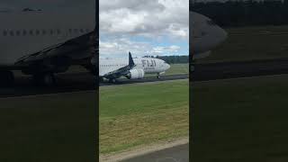 Plane spotting at Canberra Airport Go watch the full video viralshort taxiing [upl. by Hagile]