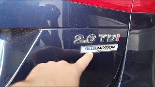 Volkswagen Sharan 20 TDI BlueMotion Technology AdBlue off [upl. by Noli]