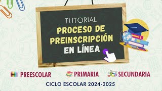 Videotutorial Preinscripciones En Línea 20242025 [upl. by January]