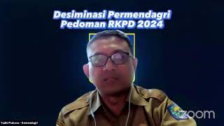 Diseminasi Permendagri tentang Pedoman Penyusunan RKPD tahun 2024 [upl. by Olimac929]