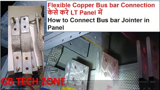 Bus bar jointer connection in panel  Flexible copper connector connection in panel  Flexible bus [upl. by Delphinia460]