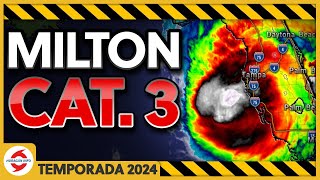 Huracán Milton se acerca a Tampa Sarasota Lakeland Orlando Kissimmee y Melbourne Florida [upl. by Etam]