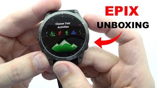 Garmin Epix Gen2 Sapphire Black Titanium Unboxing and Review 4K [upl. by Beckman]