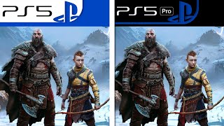 God of War Ragnarök  PS5  PS5 Pro  Graphics Comparison  Analista De Bits [upl. by Imeaj]