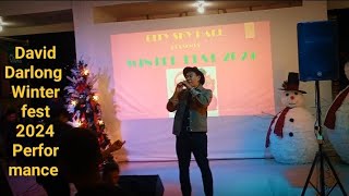 David Darlong winter fest 2024 Live performance at saizahawl arcade [upl. by Kcinimod]