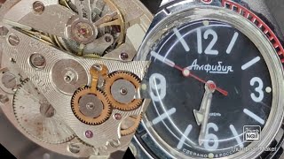 Assembly and Disassembly of Vostok 2415B movement Service of Vostok watch [upl. by Edobalo213]