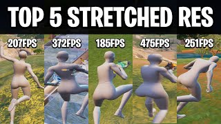 The Top 5 BEST Stretched Resolutions in Fortnite HUGE FPS BOOST [upl. by Harman]