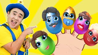 Egg Finger Family Song  Surprise Eggs Nursery Rhymes  Tigi Boo Kids Songs [upl. by Nannahs]