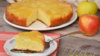 Torta di mele rovesciata con yogurt senza burro  Ricette che Passione [upl. by Clova]