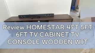 Review HOMESTAR4FT 5FT 6FT TV CABINET TV CONSOLE WOODEN WITH LEGS SG SELLER [upl. by Hgielime488]