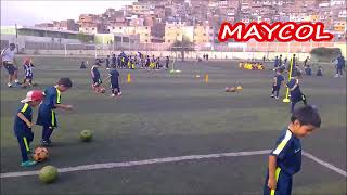 ENTRENO DE PSICOMOTRICIDAD DEPORTIVA NIÑOS DE 4 AÑOS [upl. by Ahsitneuq]