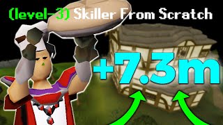 I Finished 99 Cooking in ONE XP DROP  OSRS Level 3 Skiller From Scratch 23 [upl. by Otero]