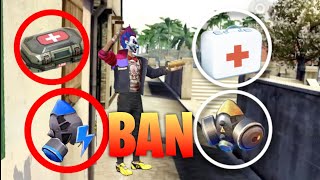 EVERY HEALING ITEM BANNED CHALLENGE IN FREE FIRE  RJ ROCK [upl. by Abie732]