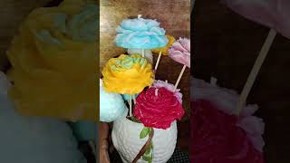 Wax flower handmadecandles handcraftedcandles smallbusinessbigdreams newjourney love howtom [upl. by Ecneitap236]