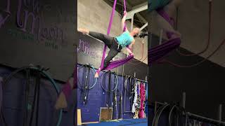 Twirling up aerialsilks trapeze aerialarts aerialarts aerialhammock aerialdance circus [upl. by Aehtla]