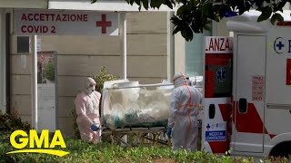 Over 4000 new cases in Italy reported in 24hours l GMA [upl. by Srednas]