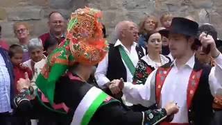 BAILES EXTREMEÑOS EN EL DÍA DE EXTREMADURA EN PAMPLONA 2016 [upl. by Earased]