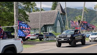 Kauai Trump Caravan 2 September 28 2024 [upl. by Einalam891]