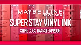 Maybelline Superstay Vinyl Ink Shine Goes Transferproof [upl. by Oibesue924]