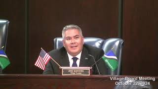 Village of Bolingbrook Mayor and Board of Trustees Meeting October 22 2024 [upl. by Shuma40]