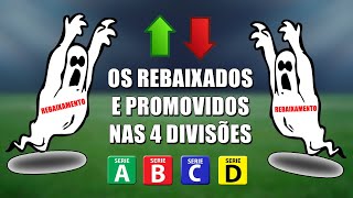 Os REBAIXADOS e PROMOVIDOS nas 4 Divisões do Campeonato Brasileiro 2020 [upl. by Trebleht]