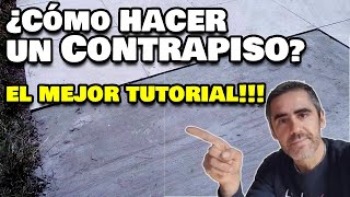 ¡Haz un contrapiso perfecto en tiempo récord 👷‍♂️ PASO A PASO BIEN EXPLICADO [upl. by Jacklyn22]