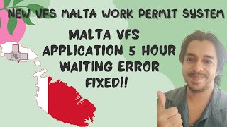 VFS Malta VISA Appointment Booking Error Fixed  No more waiting 5 Hours [upl. by Ettennek]