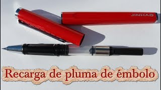 Tutorial recarga de plumas con cartuchos de émbolo [upl. by Ecneralc797]