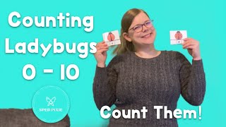 Ladybugs Counting 0 to 10  Count Them  Circle Time with Mrs Pixie [upl. by Ecirtnom]