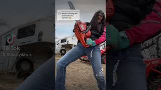 Chainsaw therapy jackyl rockon chainsawtherapy lumberjack dustydawn [upl. by Airlee977]