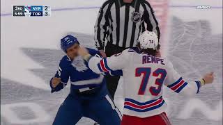 Matt Rempe Finally Drops The Gloves With Ryan Reaves [upl. by Anatniuq]