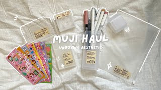 Unboxing muji haul🤍🍰🫧 [upl. by Nick]