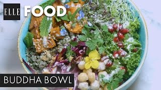 Recette  Comment faire un Buddha Bowl avec La Guinguette dAngèle┃ELLE Cuisine [upl. by Jobyna43]