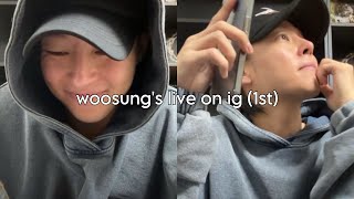 woosung’s live on ig 1005 1st live [upl. by Aninnaig]