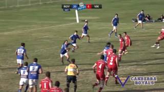 Royals 2017 Round 7 v Tuggeranong for the Allan Wal Scollen Cup [upl. by Ylerebmik]