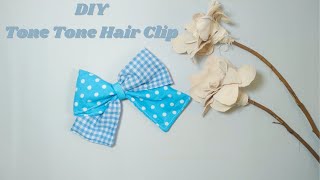 How To Sew Two Tone Hair Pins  DIY Fabric Hair Clip  Hair Accessories DIY [upl. by Naired]