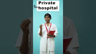 Private Hospita Vs Government Hospital  Sharmi Comedy  Lets Dance Comedy Shorts [upl. by Yeaton]