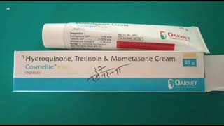 Cosmelite Cream  Hydroquinone Tretinoin amp Mometasone Cream  Cosmelite Cream Uses Review Hindi [upl. by Rome]